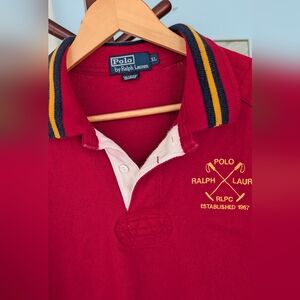 Polo By Ralph Lauren Cotton Men's Red Polo Size XL